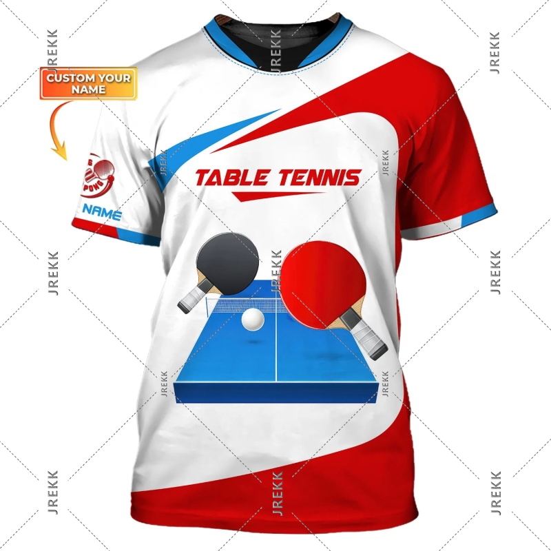 Camiseta de tênis de mesa para - Table Tennis Name avaliação e preço