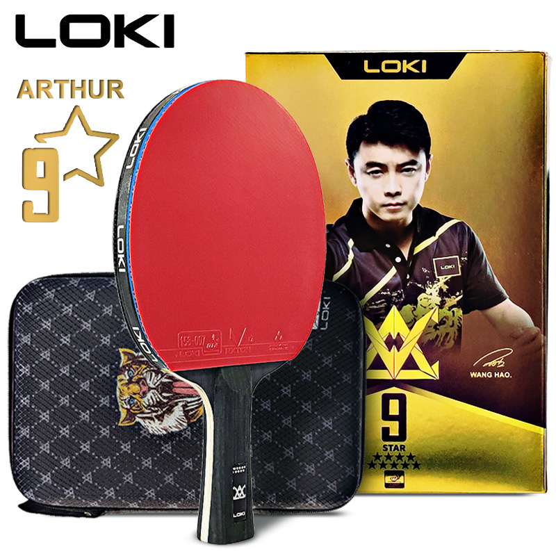 Loki arthur 9 estrelas raquete - Table Tennis Xu Xin avaliação e preço