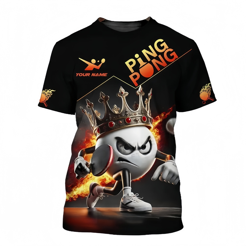 Camiseta masculina com padrão  - Table Tennis Name avaliação e preço
