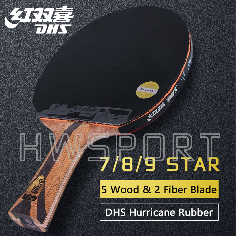Original dhs 7 estrelas raquet - Table Tennis Xu Xin avaliação e preço